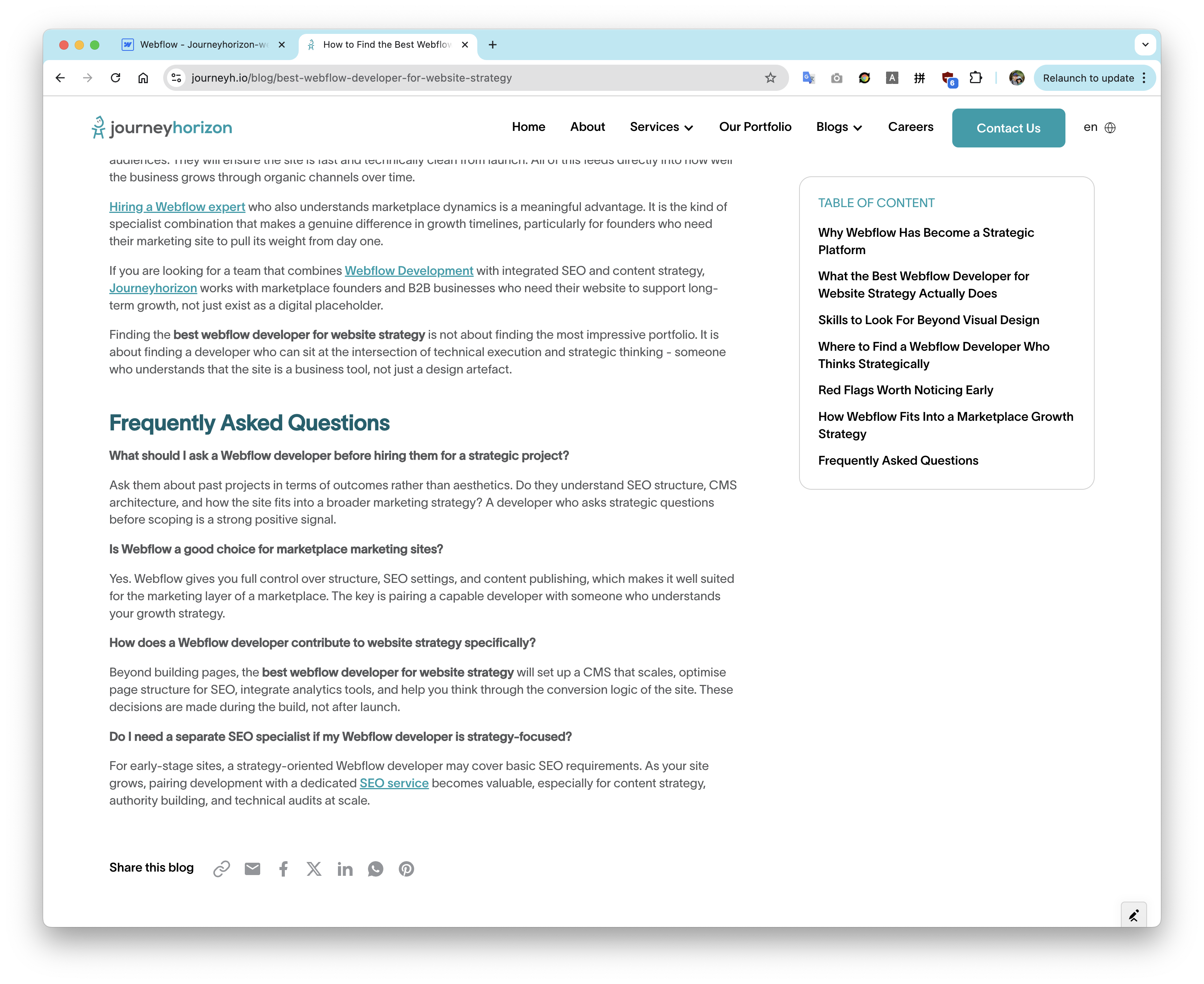 Article with FAQ section and natural internal links